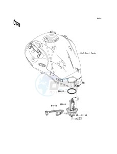 KLE 650 A [VERSYS] (9F-9F) A7F drawing FUEL PUMP