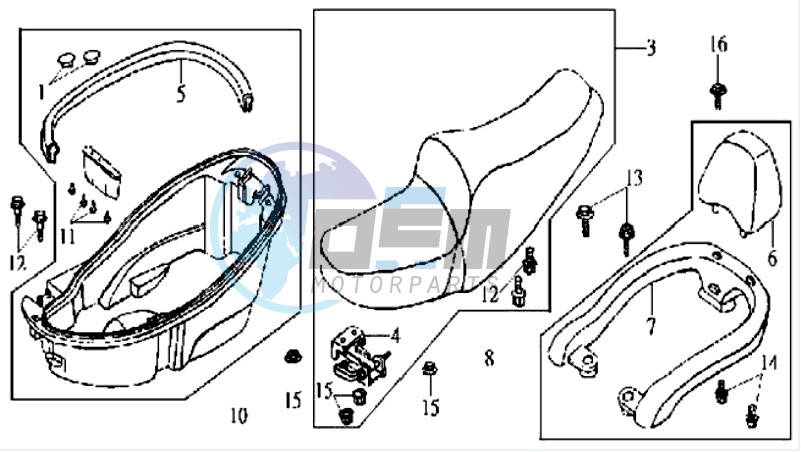 LUGGAGE BOX DOUBLE SEAT