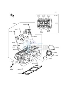 VERSYS 650 KLE650EGF XX (EU ME A(FRICA) drawing Cylinder Head