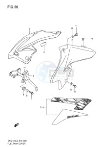 DR-Z125 EU drawing FUEL TANK COVER