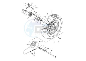 TW 125 drawing REAR WHEEL