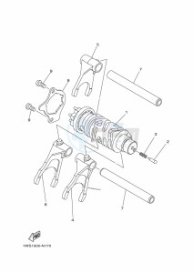 MT-07 MTN690-U (BHH1) drawing SHIFT CAM & FORK