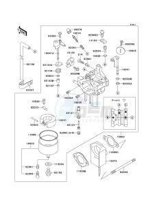 KAF 300 C [MULE 550] (C1-C5) [MULE 550] drawing CARBURETOR