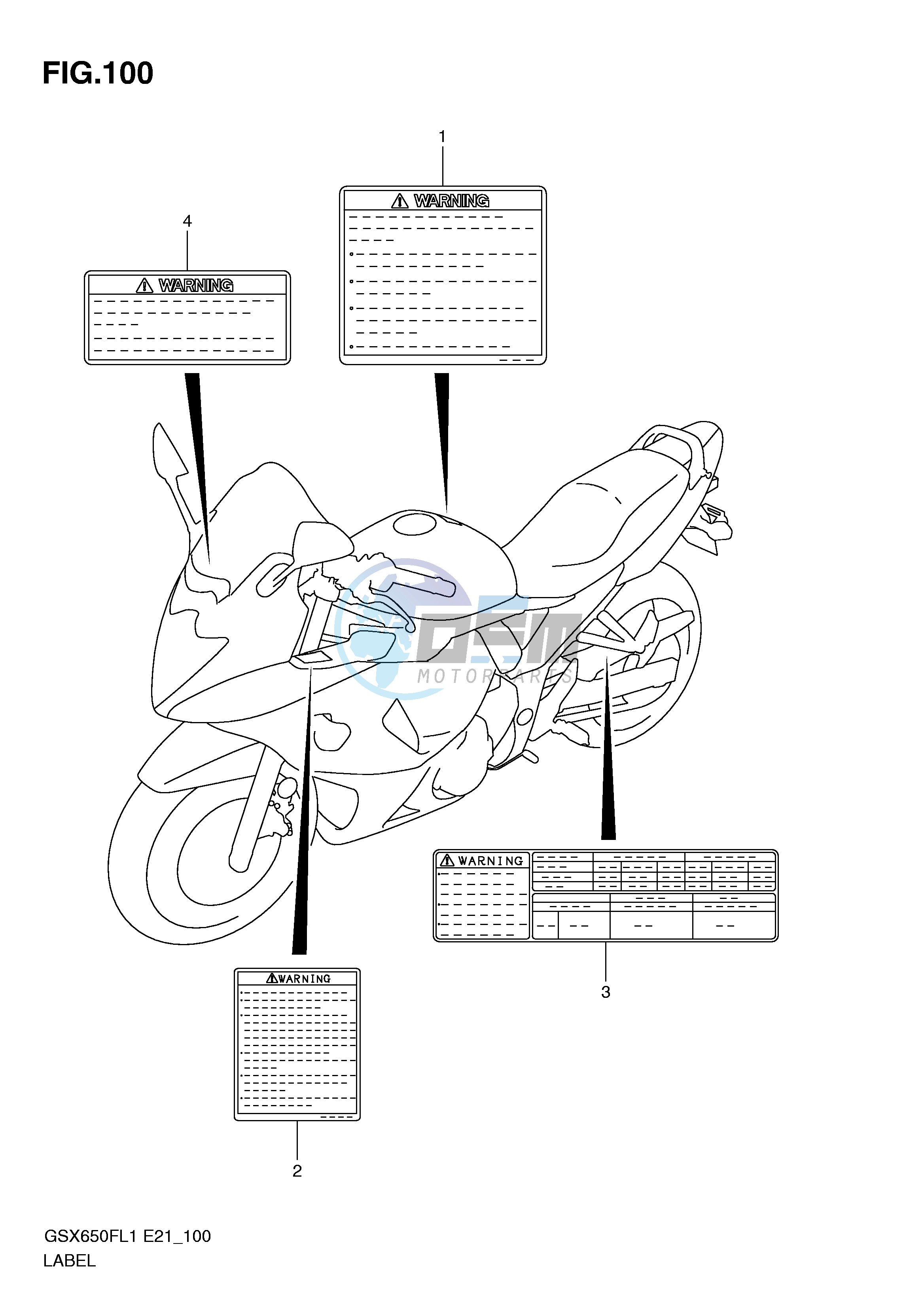 LABEL (GSX650FUL1 E24)