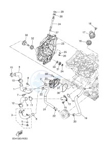 MTM690 XSR700 (B347 B347 B347 B347) drawing WATER PUMP