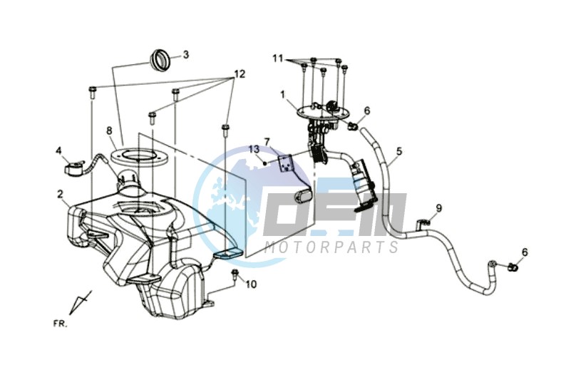 FUEL TANK - FUEL CUT