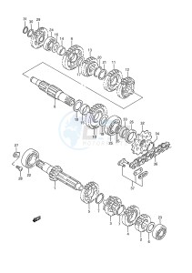 RM250 (E28) drawing TRANSMISSION