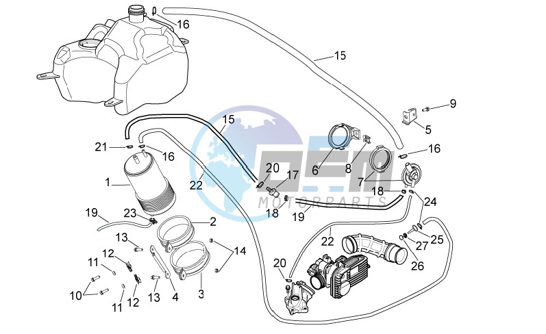 Fuel vapour recover system