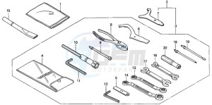 VFR800 drawing TOOLS