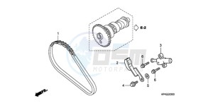 TRX420FEA Australia - (U / 2U 4WD) drawing CAM CHAIN/TENSIONER