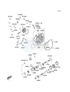 KVF300 KVF300CCF EU drawing Front Bevel Gear