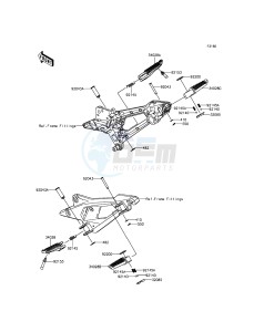 Z800 ZR800AGF FR GB XX (EU ME A(FRICA) drawing Footrests