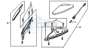 SUPER DUKE 125 drawing HEAD LIGHTEN