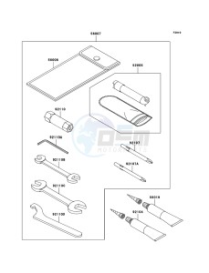 KVF360 KVF360B8F EU drawing Owner's Tools