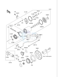 VN 750 A [VULCAN 750] (A6F) A6F drawing STARTER MOTOR