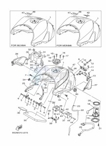 MT-09 MTN850-A (BS2M) drawing FUEL TANK