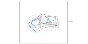 VFR800A9 UK - (E / ABS MME) drawing METER PANEL