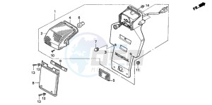 NX500 DOMINATOR drawing TAILLIGHT