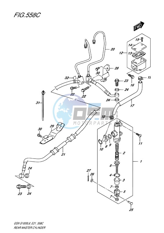 REAR MASTER CYLINDER