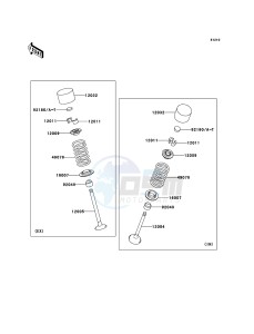 Z750S ZR750-K1H FR GB XX (EU ME A(FRICA) drawing Valve(s)