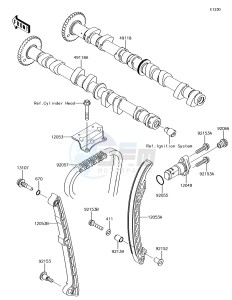 JET_SKI_ULTRA_310LX JT1500MFF EU drawing Camshaft(s)/Tensioner