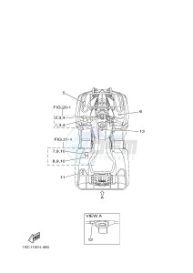 YFM300 RAPTOR 300 (1SC2 1SC3 1SC1 1SC1) drawing EMBLEM & LABEL 2