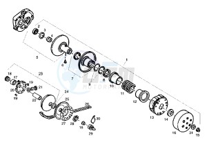 ATLANTIS O2 CITY - 50 cc drawing CLUTCH