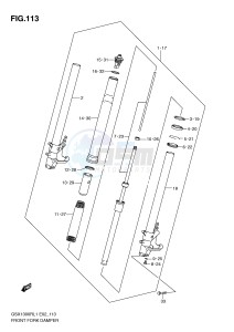 GSX1300R (E2) Hayabusa drawing FRONT FORK DAMPER