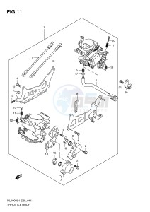 DL1000 (E28) V-Strom drawing THROTTLE BODY