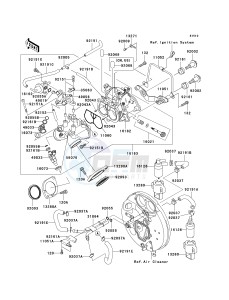 VN 1600 B [VULCAN 1600 MEAN STREAK] (B6F-B8FA) B8F drawing THROTTLE