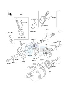 VN 800 A [VULCAN 800] (A6-A9) [VULCAN 800] drawing CRANKSHAFT