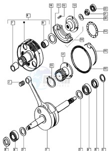 QUADRO_EX_L0-L1 50 L0-L1 drawing Crankshaft