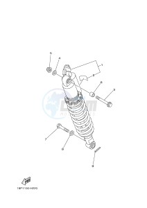 YFZ450R YFZ450RSEB YFZ450R SPECIAL EDITION (18PM 18PN) drawing REAR SUSPENSION