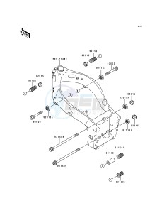 ZX 750 K [NINJA ZX-7R] (K1-K2) [NINJA ZX-7R] drawing FRAME FITTING