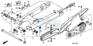 XL1000VA9 Europe Direct - (ED / ABS) drawing SWINGARM