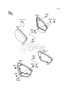 VN 1500 C [VULCAN 1500 L] (C3-C4) [VULCAN 1500 L] drawing SIDE COVERS