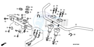 VT750C9 Ireland - (EK / MK) drawing HANDLE PIPE/TOP BRIDGE