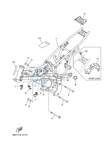 TT-R110E (B516 B517 B518 B518) drawing FRAME