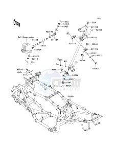 KSV 700 A [KFX 700] (A6F-A9F) A9F drawing FRAME