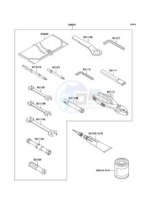 Z1000 ZR1000-A3H FR GB XX (EU ME A(FRICA) drawing Owner's Tools