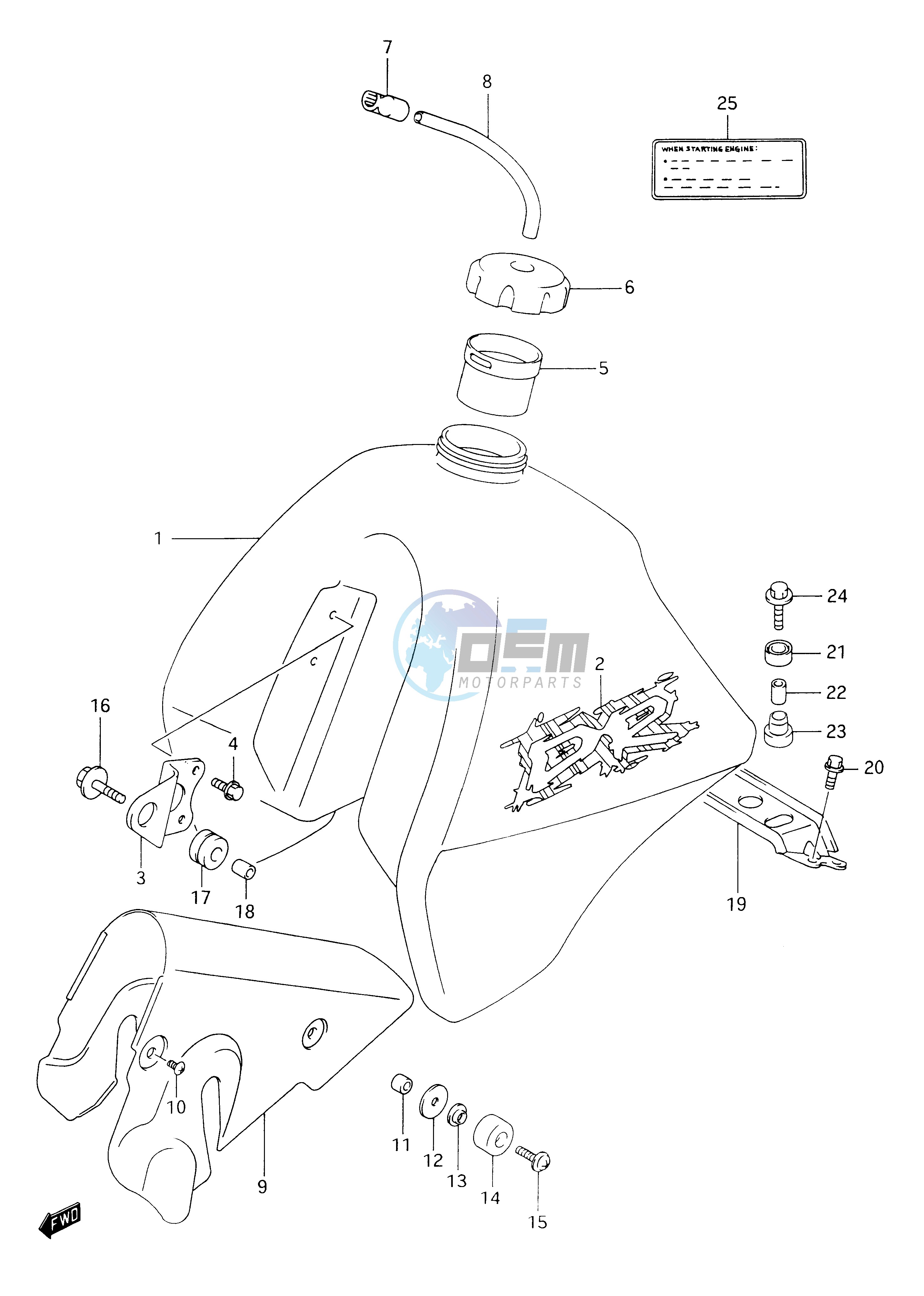 FUEL TANK (MODEL R)