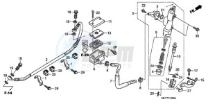 XL700V9 F / CMF drawing RR. BRAKE MASTER CYLINDER