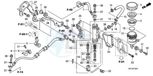 CBR1000RA9 U / ABS MME SPC drawing REAR BRAKE MASTER CYLINDER (CBR1000RA)