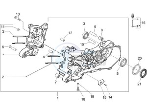 Zip 50 4T 25 Km-h (EMEA) drawing Crankcase