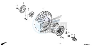 TRX420FA2E TRX420 ED drawing FRONT WHEEL