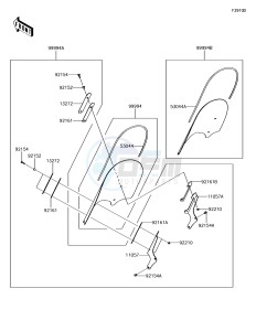 VULCAN S ABS EN650EHF XX (EU ME A(FRICA) drawing Accessory(Windshield)