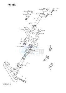 VS750GL (E1) INTRUDER drawing STEERING STEM (MODEL J K L M)