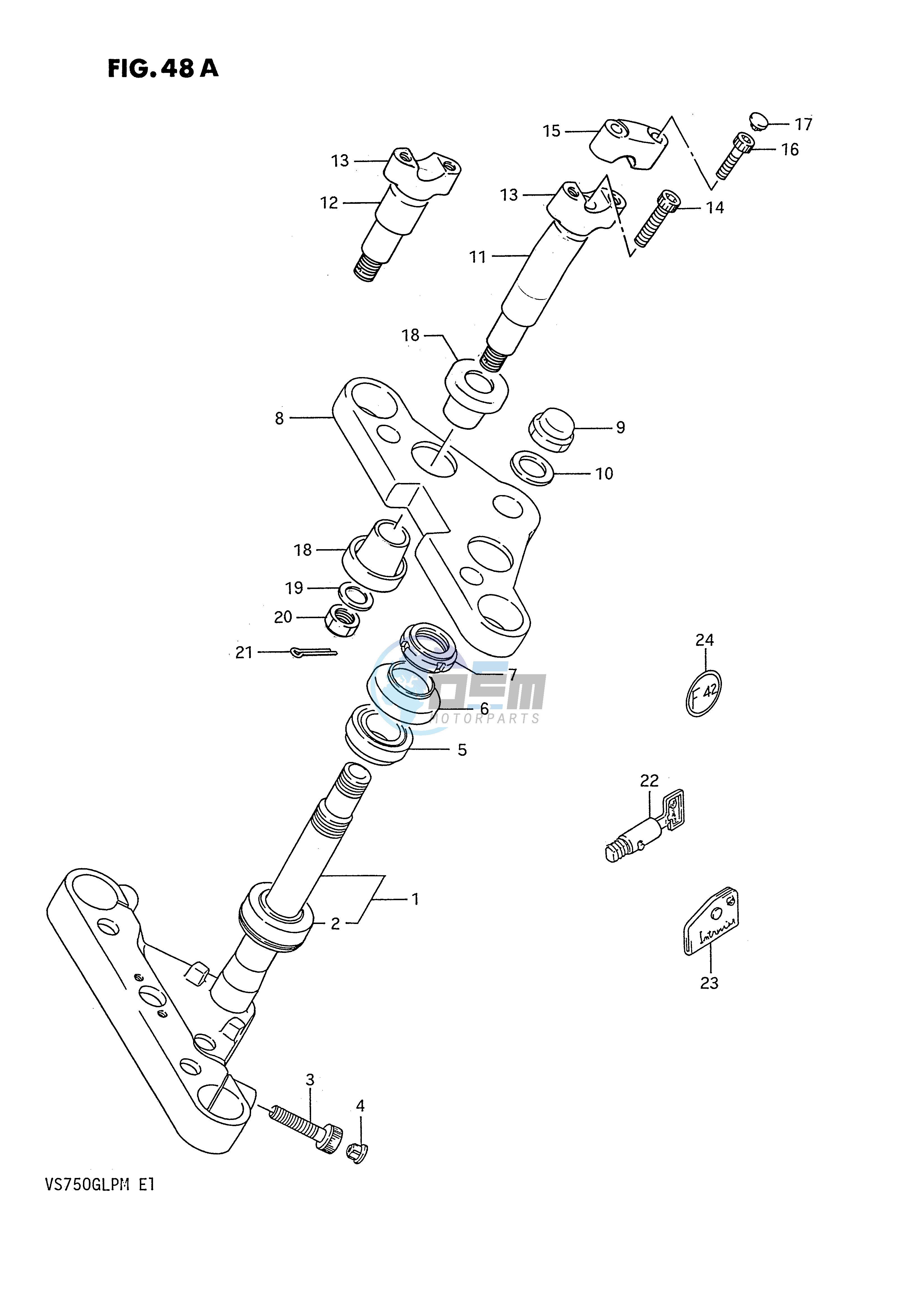 STEERING STEM (MODEL J K L M)