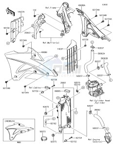 KX85 KX85CJF EU drawing Radiator