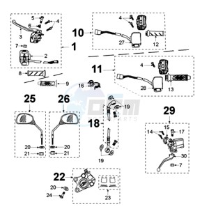 VIVA SL3A drawing BRAKE SYSTEM - BRAKE LEVER CHROOM